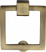 C6311-AT Heritage Brass Square Drop Pull Antique Brass Finish