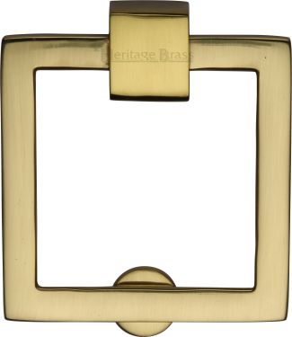 Click Here To Enlarge This Photo Of C6311-PB Heritage Brass Square Drop Pull Polished Brass Finish