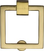 C6311-PB Heritage Brass Square Drop Pull Polished Brass Finish