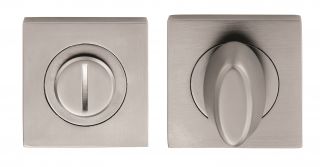 SZM004SQSC - Carlisle Brass Serozzetta Turn & Release on Square Rose (Concealed Fix) Satin Chrome