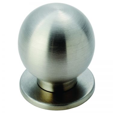 Click Here To Enlarge This Photo Of FTD425BSS - Carlisle Brass Fingertip Design Stainless Steel Ball Knob 30mm Satin Stainless Steel