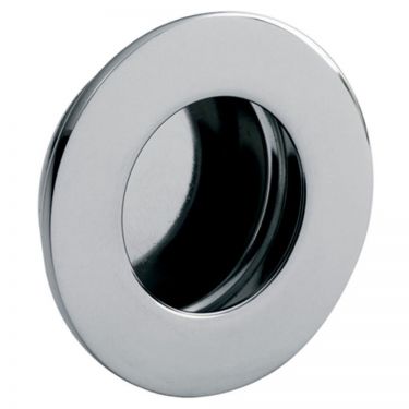 Click Here To Enlarge This Photo Of FPH1003BSS - Carlisle Brass Eurospec Circular Flush Pull 78mm Dia. Polished Stainless Steel