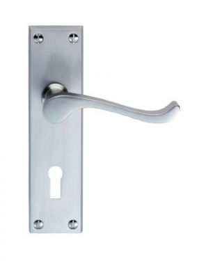 Click Here To Enlarge This Photo Of CBS54SC - Carlisle Brass Victorian Scroll Lever Lock Furniture (Contract Range) Satin Chrome