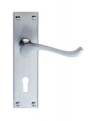 CBS54SC - Carlisle Brass Victorian Scroll Lever Lock Furniture (Contract Range) Satin Chrome