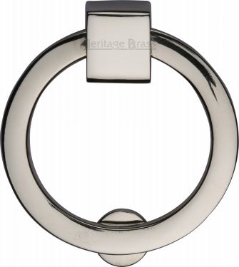 Click Here To Enlarge This Photo Of C6321-PNF Heritage Brass Round Drop Pull Polished Nickel Finish