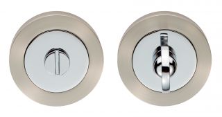 GK4004SNCP - Carlisle Brass Thumb Turn & Release Satin Nickel/Polished Chrome
