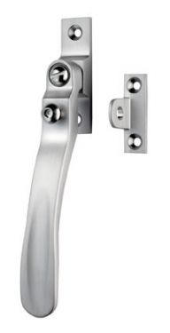 Click Here To Enlarge This Photo Of V1006LCKSC - Carlisle Brass Victorian Casement Fastener (Wedge Pattern - Lockable)  Satin Chrome