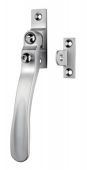 V1006LCKSC - Carlisle Brass Victorian Casement Fastener (Wedge Pattern - Lockable)  Satin Chrome