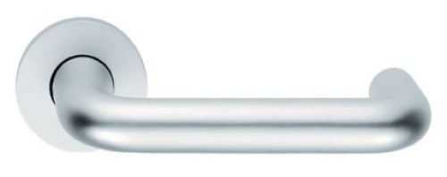 Click Here To Enlarge This Photo Of LRS9001SAA - Carlisle Brass Eurospec 19mm Dia. Round Bar Safety Lever on Rose - Satin Anodised Aluminium