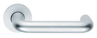 LRS9001SAA - Carlisle Brass Eurospec 19mm Dia. Round Bar Safety Lever on Rose - Satin Anodised Aluminium