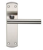 CSLP1164B/SSS - Carlisle Brass Eurospec T-Bar Latch Levers on 172 x 44mm Backplate Satin Stainless Steel