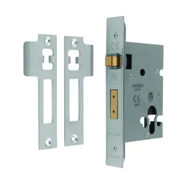Click Here To Enlarge This Photo Of RSL5030SSS - Carlisle Brass Eurospec Easi-T Roller Ball Euro Deadlock 76mm Satin Stainless Steel