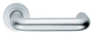 LRS9000SAA - Carlisle Brass Eurospec 22mm Dia. Round Bar Safety Lever on Rose - Satin Anodised Aluminium