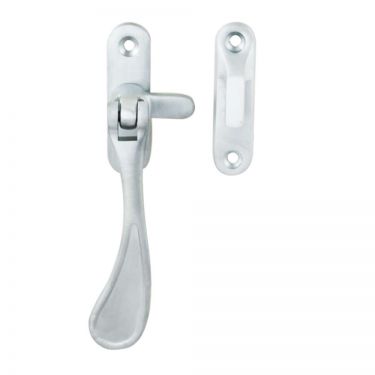 Click Here To Enlarge This Photo Of M73SC - Carlisle Brass Victorian Reversible Casement Fastener with Hook & Mortice Plate Satin Chrome