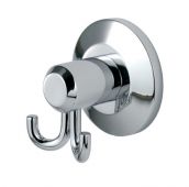 LW02CP - Carlisle Brass - De L'eau Tempo Double Robe Hook Polished Chrome