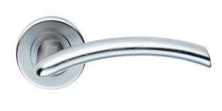 SZC030SC - Carlisle Brass Serozzetta 'Tres' Lever on Round Rose Satin Chrome