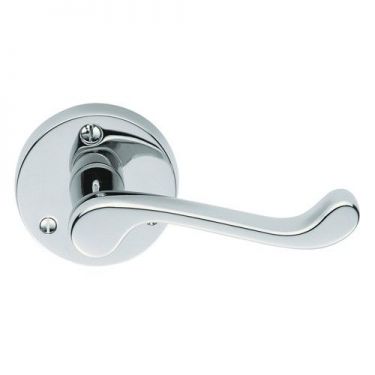 Click Here To Enlarge This Photo Of DL56CP - Carlisle Brass Victorian Scroll Lever on Round Rose Polished Chrome