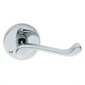 DL56CP - Carlisle Brass Victorian Scroll Lever on Round Rose Polished Chrome