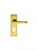 M30U - Carlisle Brass Victorian Lever Lock Oval Profile Furniture (48.5mm c/c) Polished Brass