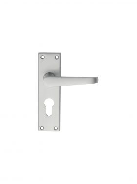 Click Here To Enlarge This Photo Of M30YSC - Carlisle Brass Victorian Lever Lock Euro Profile Furniture (47.5mm c/c) Satin Chrome