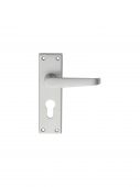 M30YSC - Carlisle Brass Victorian Lever Lock Euro Profile Furniture (47.5mm c/c) Satin Chrome