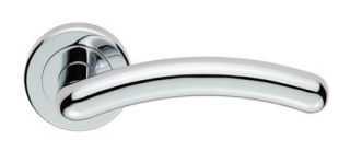 ZIN3003PC - Carlisle Brass Serozzetta 'Noxia' Lever on Round Rose Concealed Fix Polished Chrome
