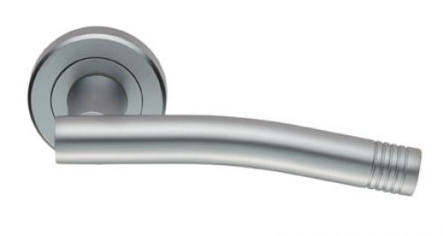 Click Here To Enlarge This Photo Of ZIN3115SC - Carlisle Brass Serozzetta 'Carolina' Lever on Round Rose Satin Chrome