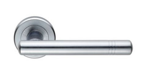 Click Here To Enlarge This Photo Of ZIN3116SC - Carlisle Brass Serozzetta 'Atalaya' Lever on Round Rose Satin Chrome