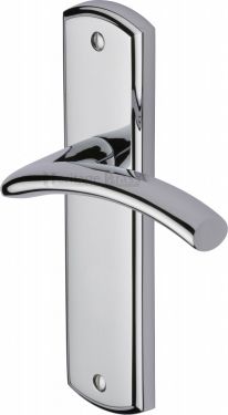 Click Here To Enlarge This Photo Of CEN1010-PC Heritage Brass Door Handle Lever Latch Centaur Design Polished Chrome Finish