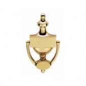 M38B - Carlisle Brass Victorian Urn Door Knocker 202mm Polished Brass