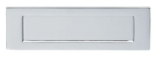 Click Here To Enlarge This Photo Of M36SCP - Carlisle Brass Victorian Letter Plate (Polished Chrome) Size: 255x80mm - c/c: 219mm - Aperture: 184x40mm