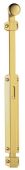 AQ82EX - Carlisle Brass Surface Bolt c/w 2 Extruded & one Flat Keeper (with 6 Inch Extended Bolt 32mm Knob) 150mm Polished Brass