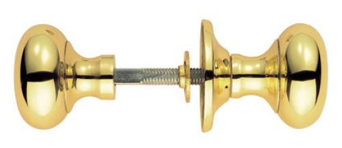 Click Here To Enlarge This Photo Of M35RS - Carlisle Brass Manital Victorian Mushroom Rim Knob Set Polished Brass