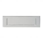 M36BCP - Carlisle Brass Victorian Letter Plate (Polished Chrome) Size: 277.5x95mm - c/c: 241mm - Aperture: 210x53mm