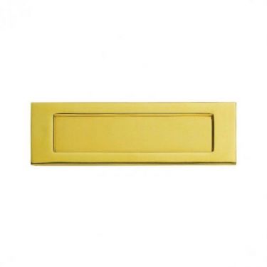 Click Here To Enlarge This Photo Of M36SPVD - Carlisle Brass Victorian Letter Plate (PVD Stainless Brass) Size: 255x80mm - c/c: 219mm - Aperture: 184x40mm