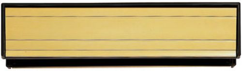 Click Here To Enlarge This Photo Of SL2 - Carlisle Brass Sleeved Letter Plate to suit Doors 35mm to 64mm Thick (Gold Anodised Aluminium) Size: 300x69mm - c/c: 275mm - Aperture: 260x37mm