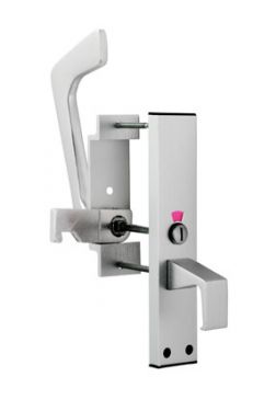 Click Here To Enlarge This Photo Of EST9625SAA - Carlisle Brass Eurospec Disabled Toilet Handle Set Satin Anodised Aluminium