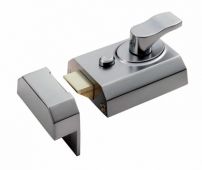 RCN8260SC - Carlisle Brass Eurospec Rim Cylinder Nightlatch 60mm c/w Cylinder Satin Chrome
