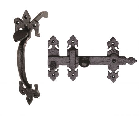 Click Here To Enlarge This Photo Of LF5548 - Carlisle Brass Ludlow Foundries 8" Suffolk Latch Black Antique