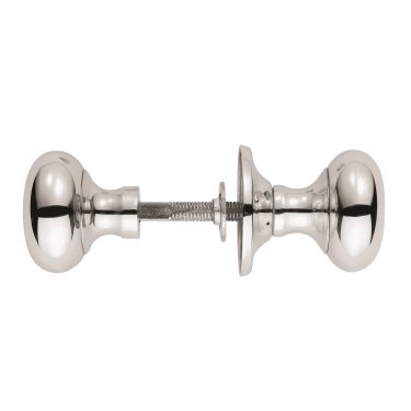 Click Here To Enlarge This Photo Of M35RSCP - Carlisle Brass Manital Victorian Mushroom Rim Knob Set Polished Chrome
