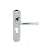 EL31YCP - Carlisle Brass Manital 'Lilla' Euro Profile Lock Lever Handles (47.5mm c/c) Polished Chrome