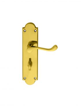 Click Here To Enlarge This Photo Of M68WC - Carlisle Brass Victorian Shaped Scroll Lever Bathroom Furniture Polished Brass