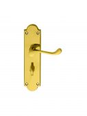 M68WC - Carlisle Brass Victorian Shaped Scroll Lever Bathroom Furniture Polished Brass