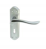 DL450SCCP - Carlisle Brass 'Lytham' Lever Lock Furniture Satin Chrome/Polished Chrome