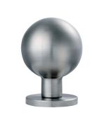 CSK1058SSS - Carlisle Brass Eurospec 55mm dia Mortice Knobs on Sprung Rose Satin Stainless Steel
