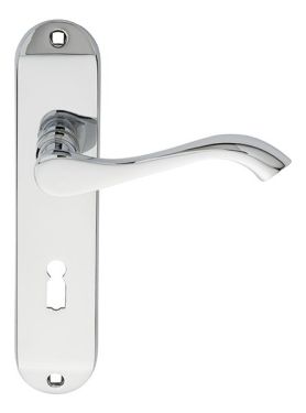 Click Here To Enlarge This Photo Of DL180CP - Carlisle Brass 'Andros' Lever Lock Furniture Polished Chrome