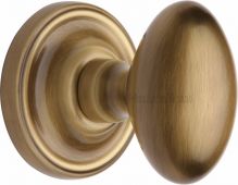 CHE7373-AT Heritage Brass Mortice Knob on Rose Chelsea Design Antique Brass Finish