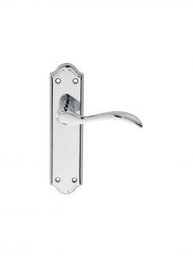 Click Here To Enlarge This Photo Of DL191CP - Carlisle Brass 'Madrid' Lever Latch Furniture Polished Chrome