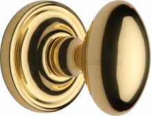CHE7373-PB Heritage Brass Mortice Knob on Rose Chelsea Design Polished Brass Finish