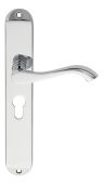 DL380YCP - Carlisle Brass 'Andros' Lever Lock Furniture Euro Profile (47.5mm c/c) Polished Chrome
